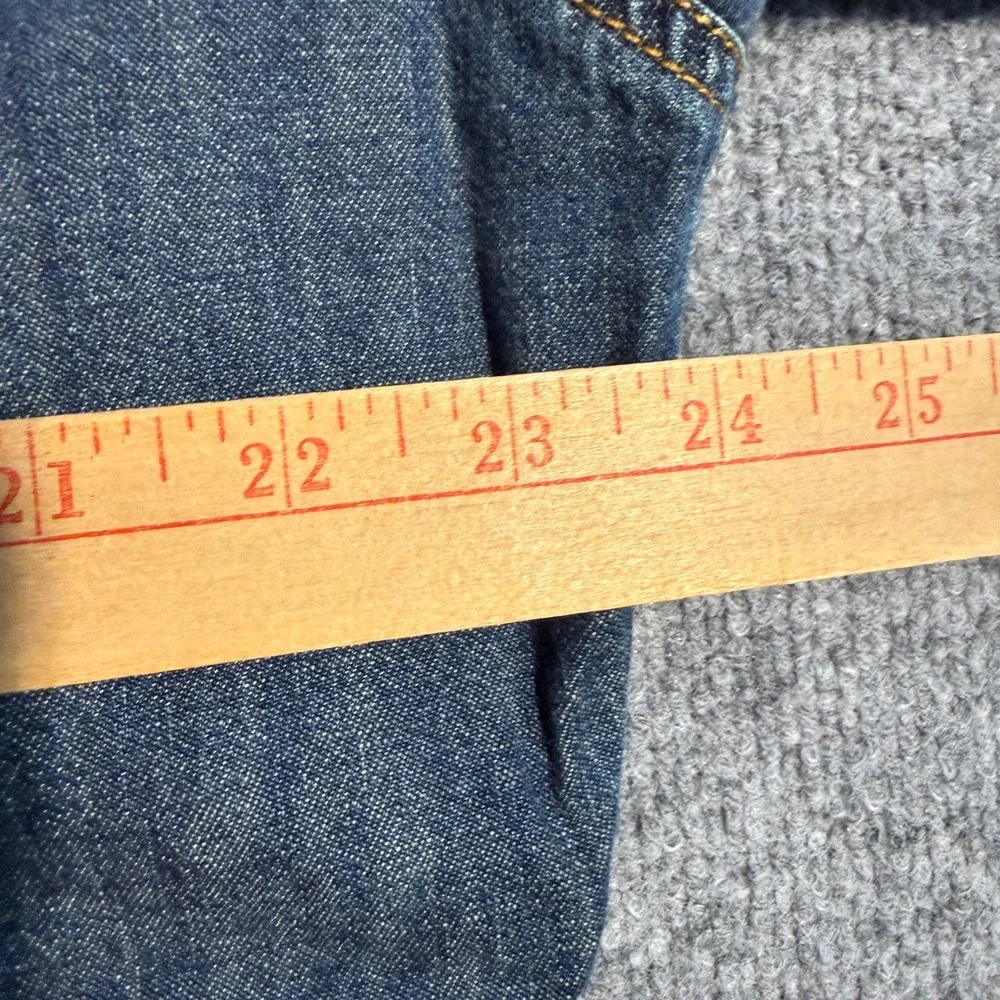 Vintage Levi's Mens XL Western Denim Shirt Blue Pearl Snap Long Sleeve Cotton XL